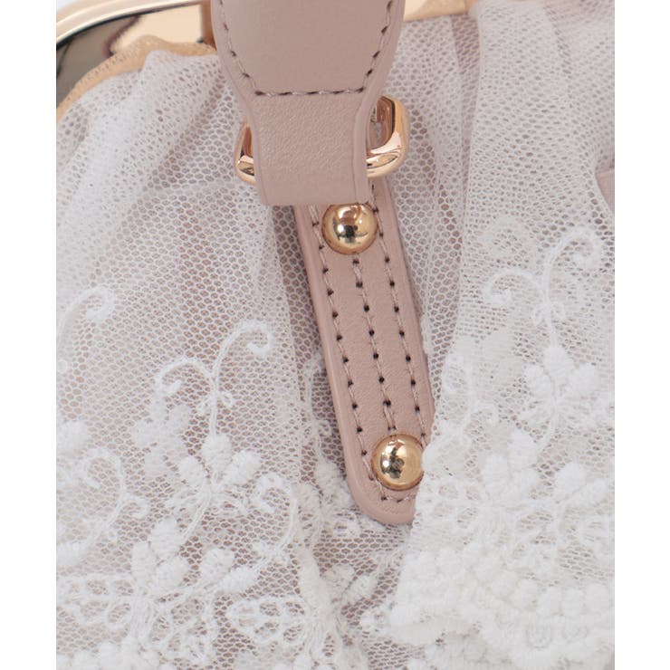 レースフリルがま口バッグ | axes femme | 詳細画像16 