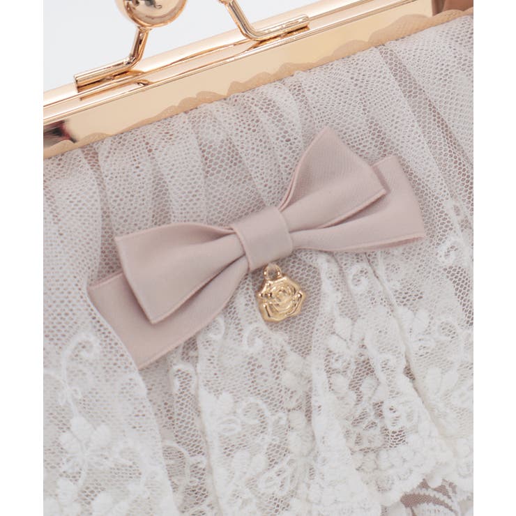レースフリルがま口バッグ | axes femme | 詳細画像17 