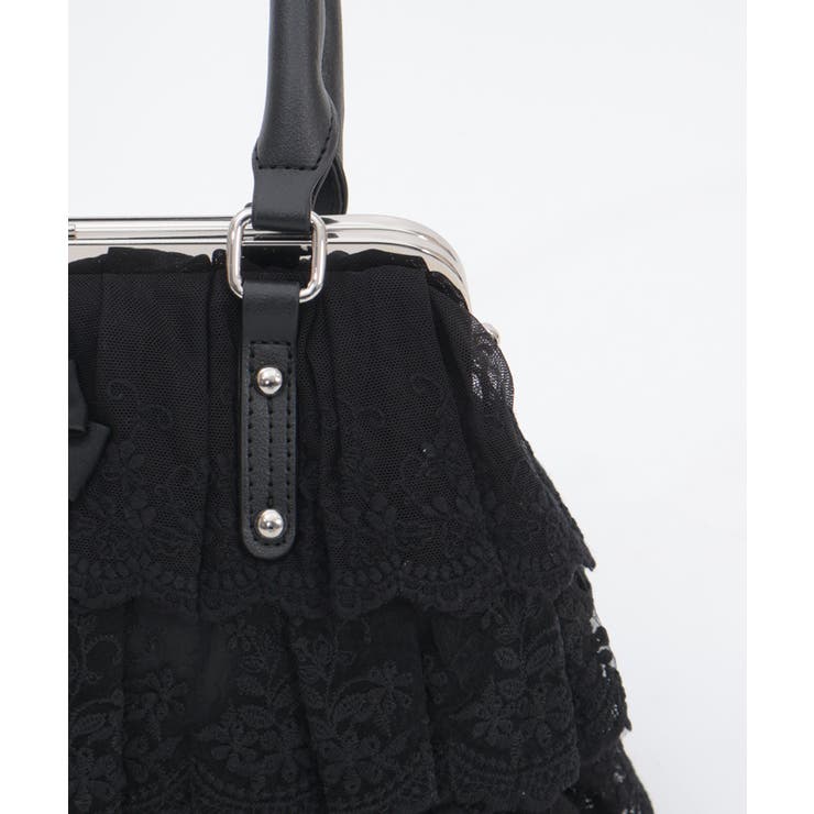 レースフリルがま口バッグ | axes femme | 詳細画像6 