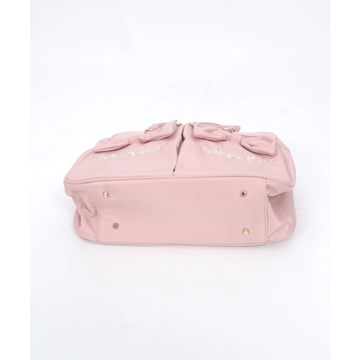 撥水ナイロンＷリボンボストン | axes femme | 詳細画像14 