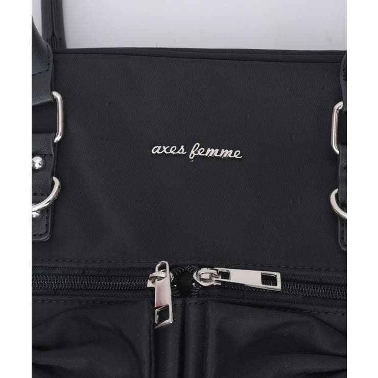 撥水ナイロンＷリボンボストン | axes femme | 詳細画像19 