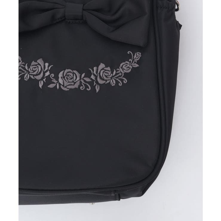 撥水ナイロンＷリボンボストン | axes femme | 詳細画像20 