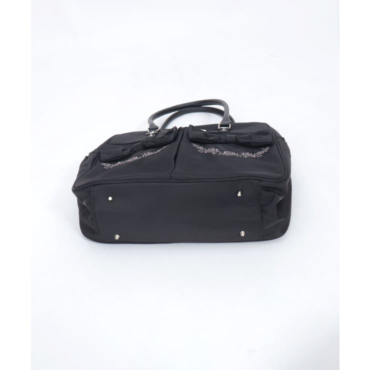 撥水ナイロンＷリボンボストン | axes femme | 詳細画像22 