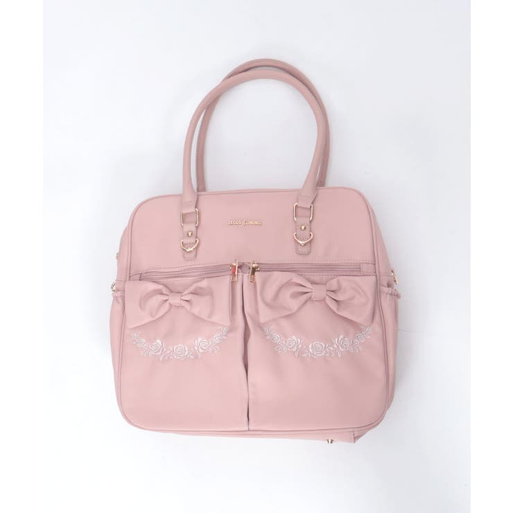 撥水ナイロンＷリボンボストン | axes femme | 詳細画像6 