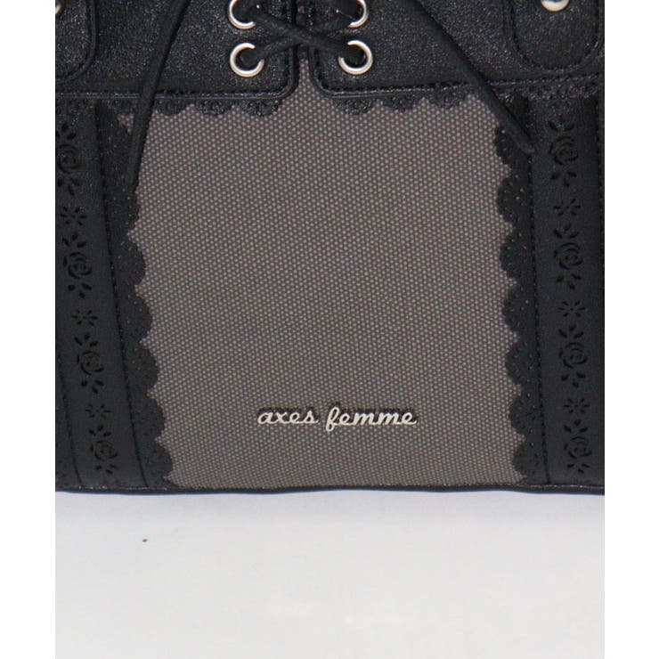 ローズスカラップ配色バッグ | axes femme | 詳細画像25 
