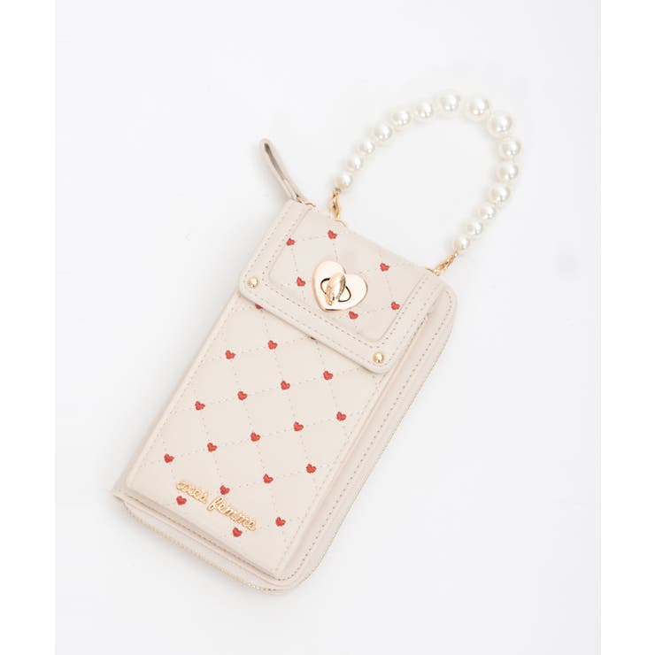 ハート刺繍スマホポシェット | axes femme | 詳細画像2 