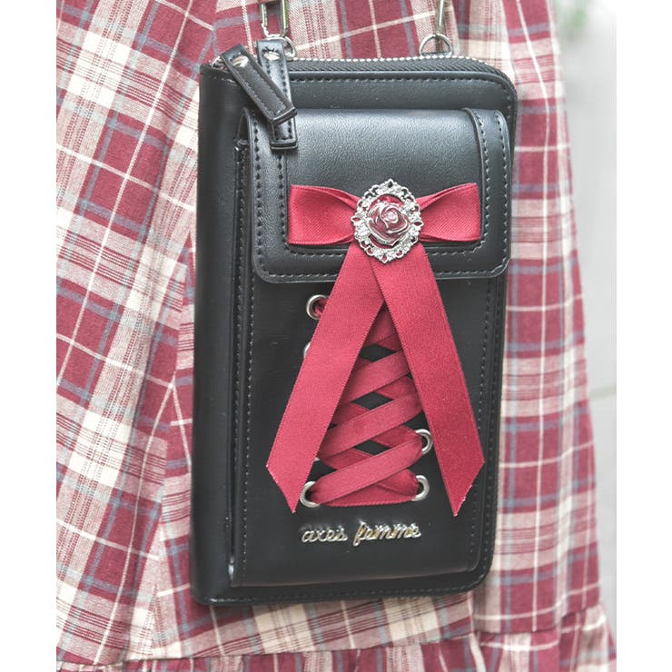 黒 | レースアップショルダー | axes femme