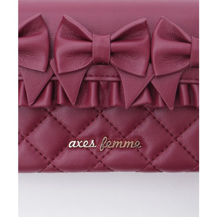 リボンキルトヨコ型ショルダー | axes femme | 詳細画像10 