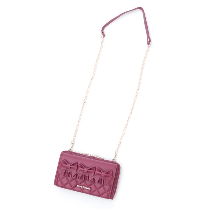 リボンキルトヨコ型ショルダー | axes femme | 詳細画像13 