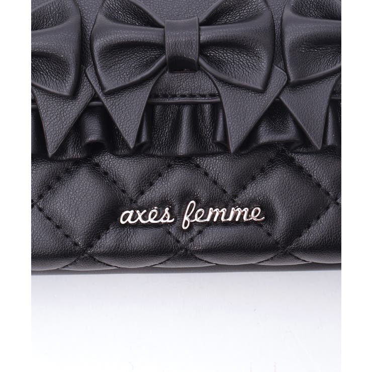 リボンキルトヨコ型ショルダー | axes femme | 詳細画像18 