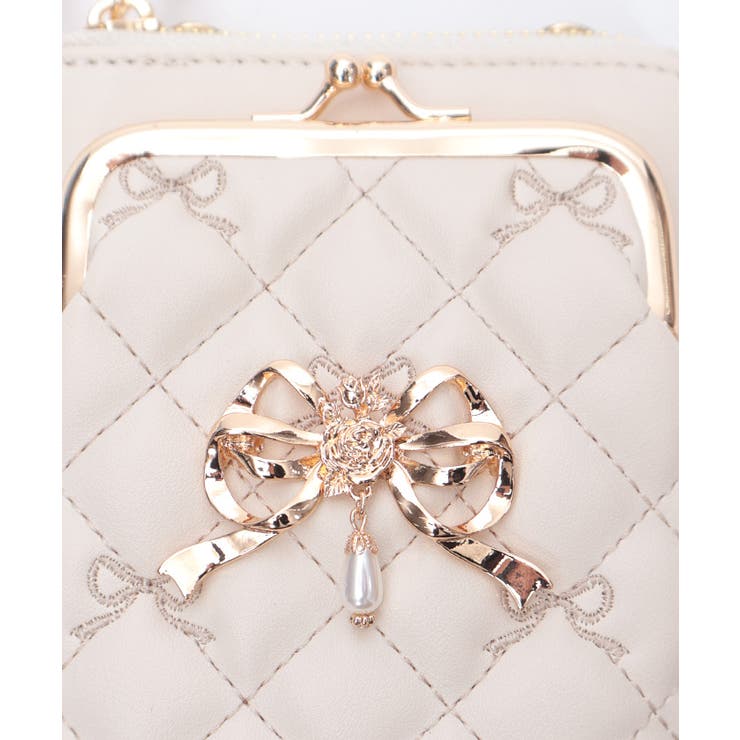 リボン刺繍キルトショルダー | axes femme | 詳細画像5 