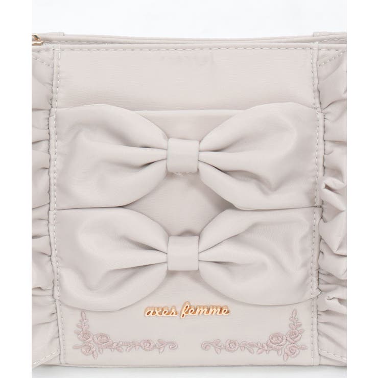 撥水ナイロンリボンショルダー | axes femme | 詳細画像19 