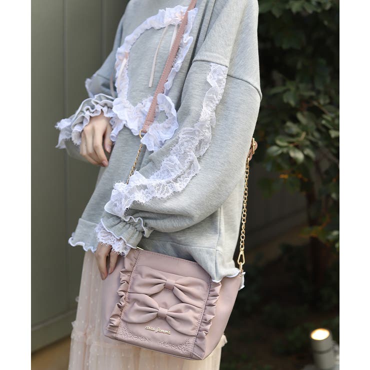 撥水ナイロンリボンショルダー | axes femme | 詳細画像3 