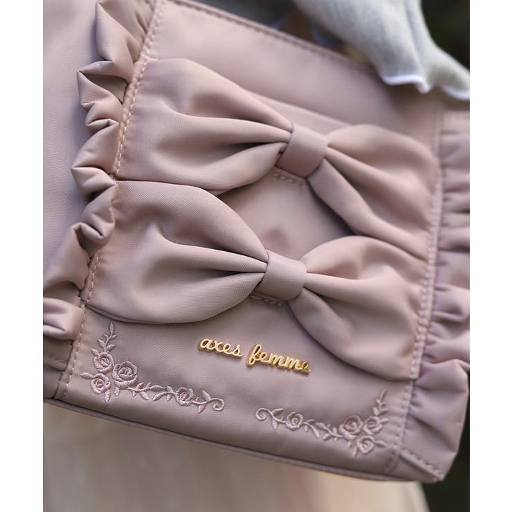 撥水ナイロンリボンショルダー | axes femme | 詳細画像4 