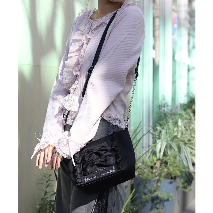 撥水ナイロンリボンショルダー | axes femme | 詳細画像7 