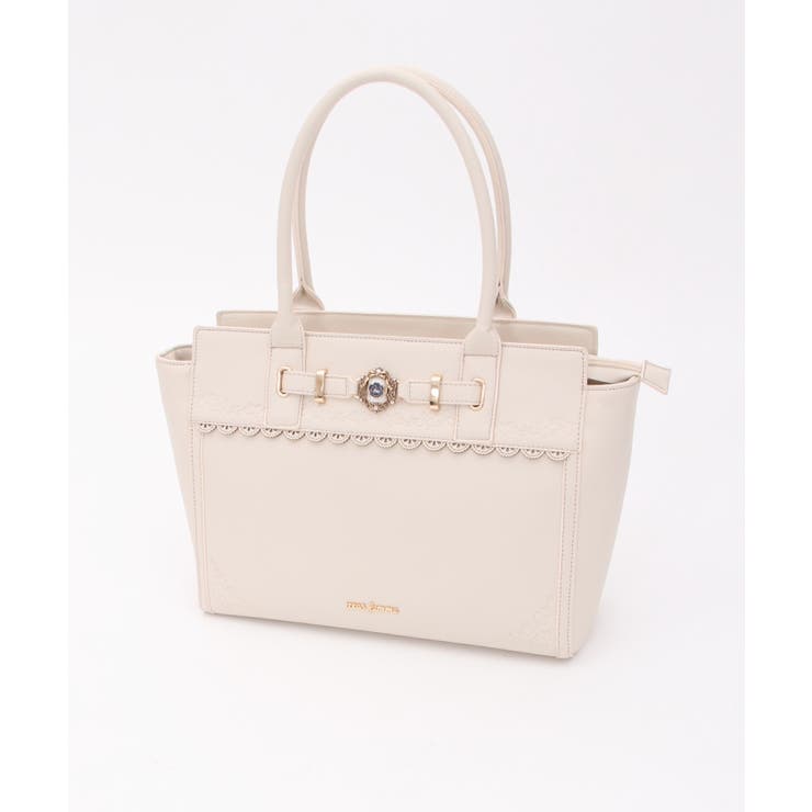 薔薇封入モチーフ付A4トート[品番：IGAW0004010]｜axes femme