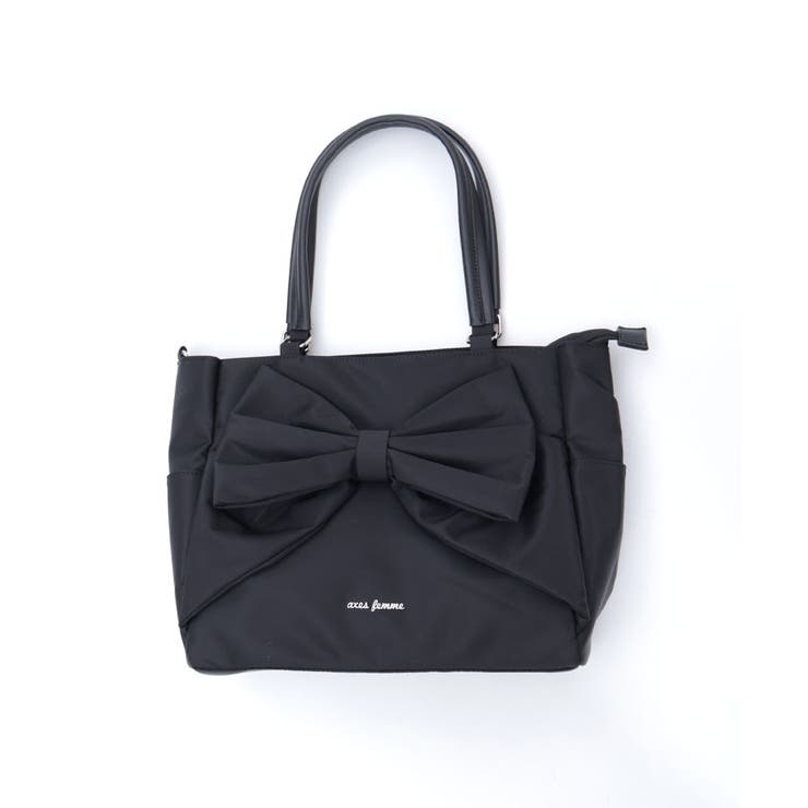 リボン付撥水ナイロントート | axes femme | 詳細画像11 