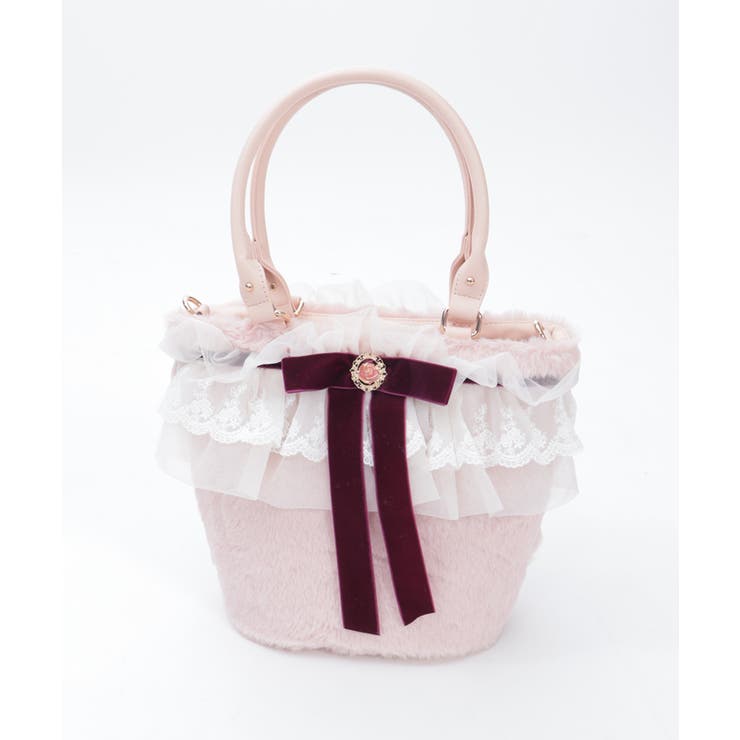 かご型フリルファーバッグ | axes femme | 詳細画像12 