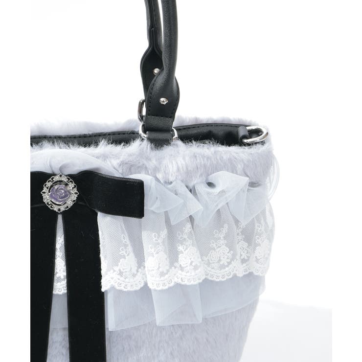 かご型フリルファーバッグ | axes femme | 詳細画像8 