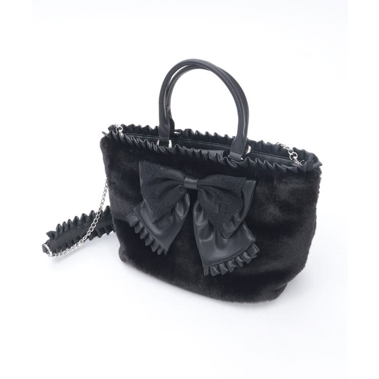 ビッグリボンファーバッグ | axes femme | 詳細画像24 