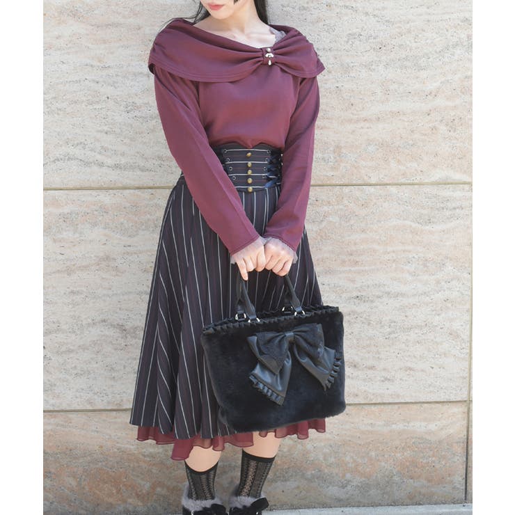 ビッグリボンファーバッグ | axes femme | 詳細画像3 