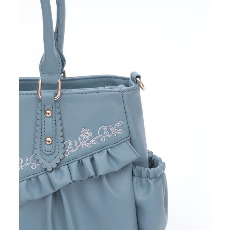 ローズ刺繍フリルＡ４トート | axes femme | 詳細画像19 