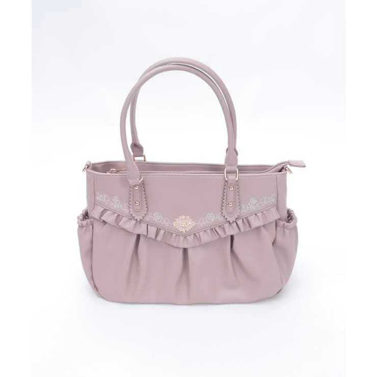 ローズ刺繍フリルＡ４トート | axes femme | 詳細画像7 