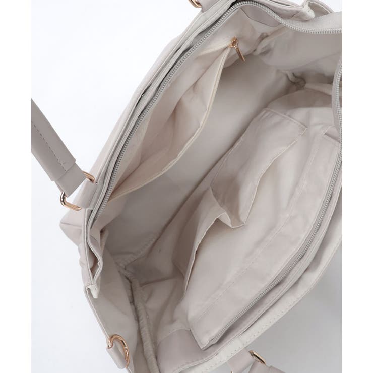 撥水ナイロン連リボントート | axes femme | 詳細画像15 