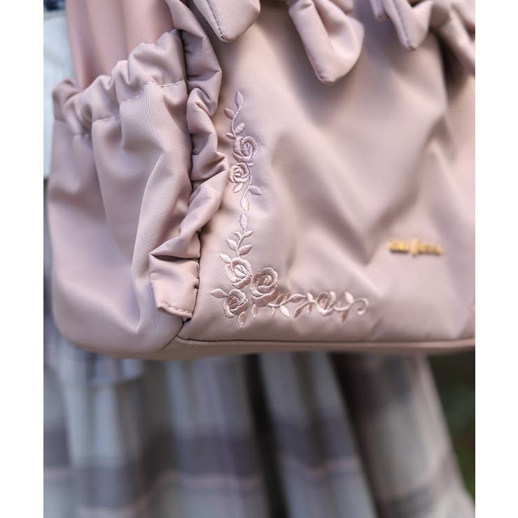 撥水ナイロン連リボントート | axes femme | 詳細画像2 