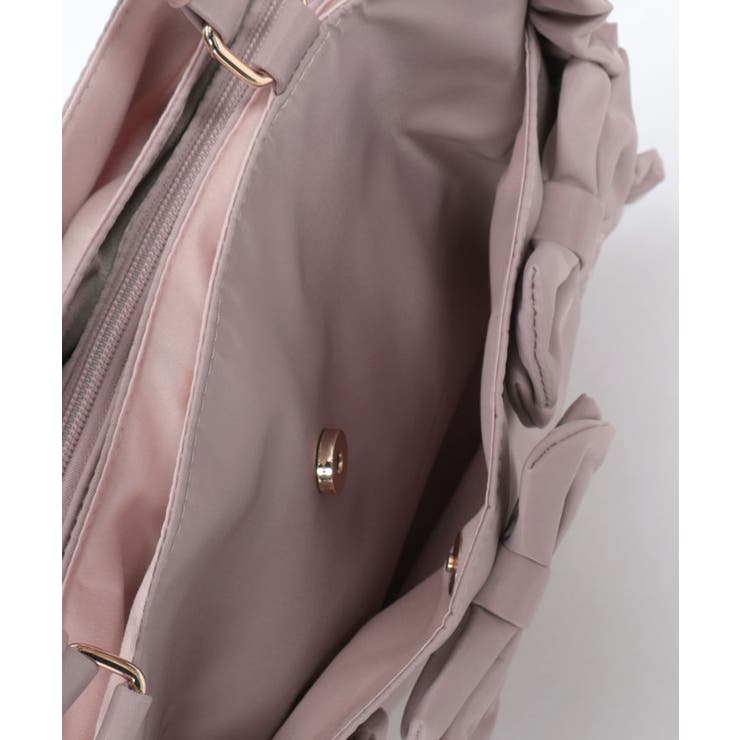 撥水ナイロン連リボントート | axes femme | 詳細画像24 