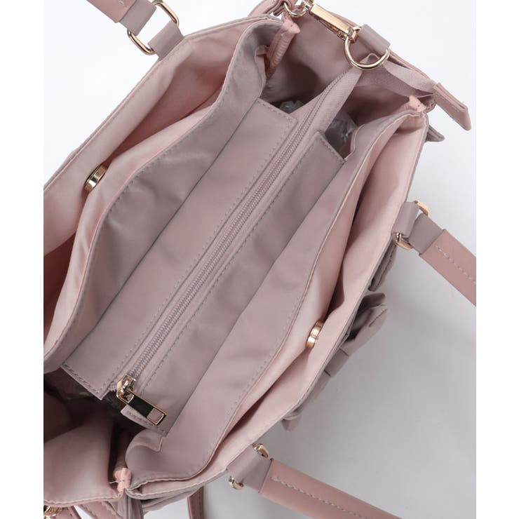 撥水ナイロン連リボントート | axes femme | 詳細画像26 