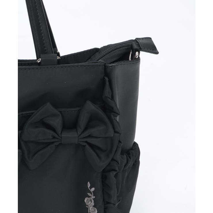 撥水ナイロン連リボントート | axes femme | 詳細画像30 