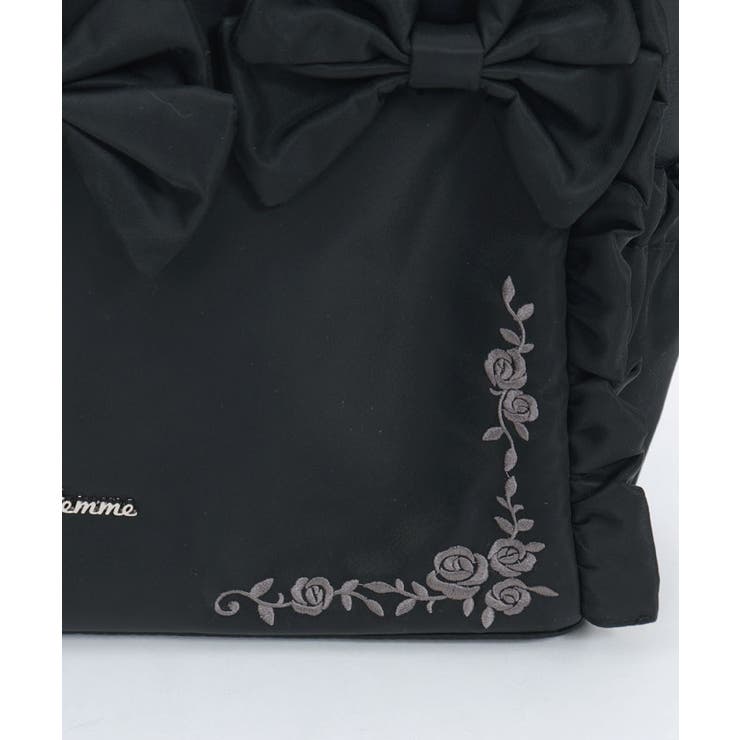 撥水ナイロン連リボントート | axes femme | 詳細画像32 