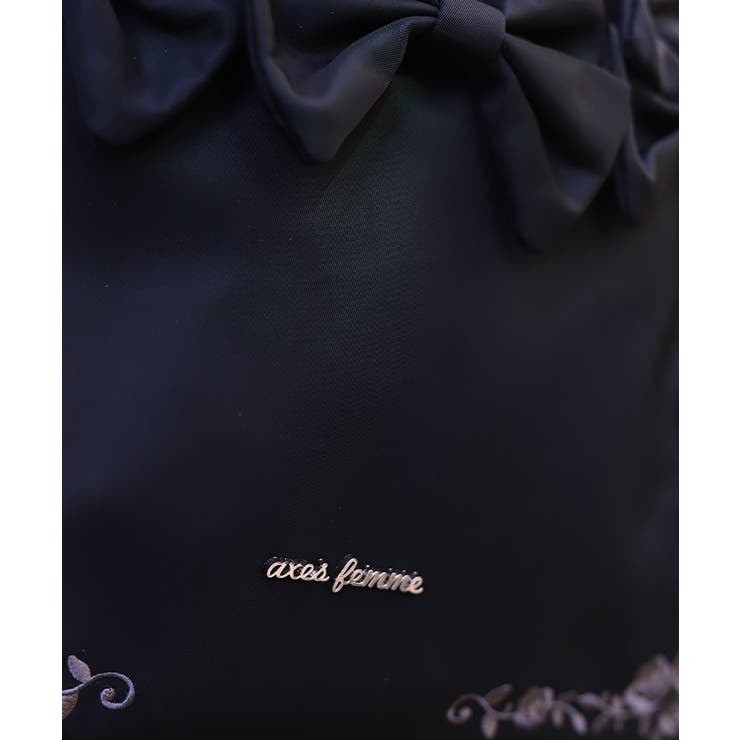 撥水ナイロン連リボントート | axes femme | 詳細画像6 