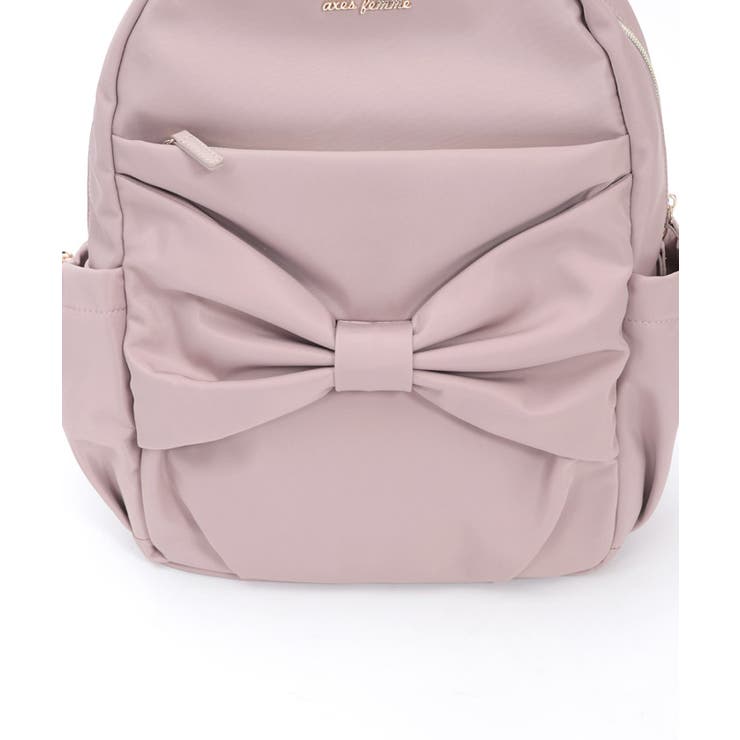 リボン付撥水ナイロンリュック | axes femme | 詳細画像30 