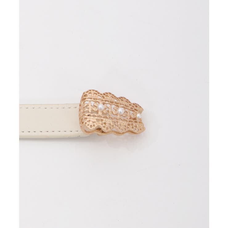 レース風リボン細ゴムベルト[品番：IGAW0002597]｜axes femme 