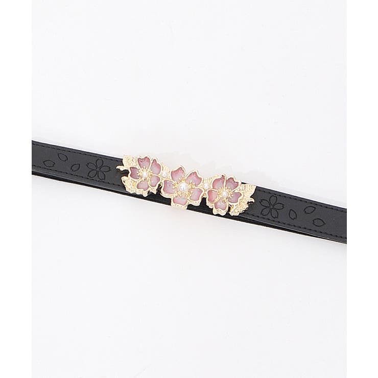 桜モチーフステンドゴムベルト[品番：IGAW0003323]｜axes femme