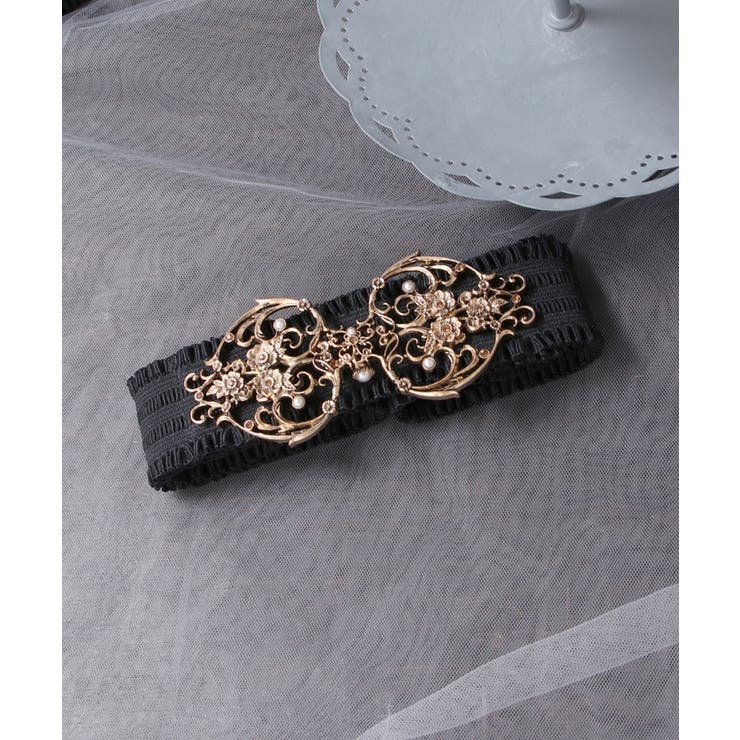 axesfemmePOETIQUE バンビゴムベルト・ゴールドとピンク♤新品 axesfemmePOETIQUE バンビゴムベルト・ゴールドとピンク♤新品