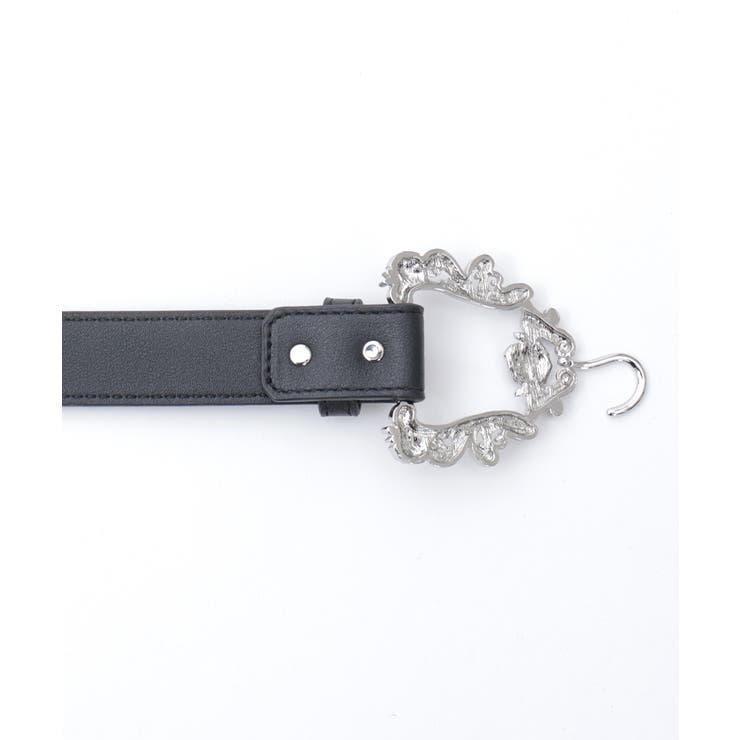 装飾フック金具合皮ベルト[品番：IGAW0005803]｜axes femme