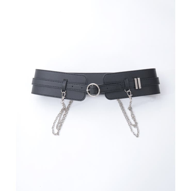 チェーン付き太幅合皮ベルト | axes femme | 詳細画像11 