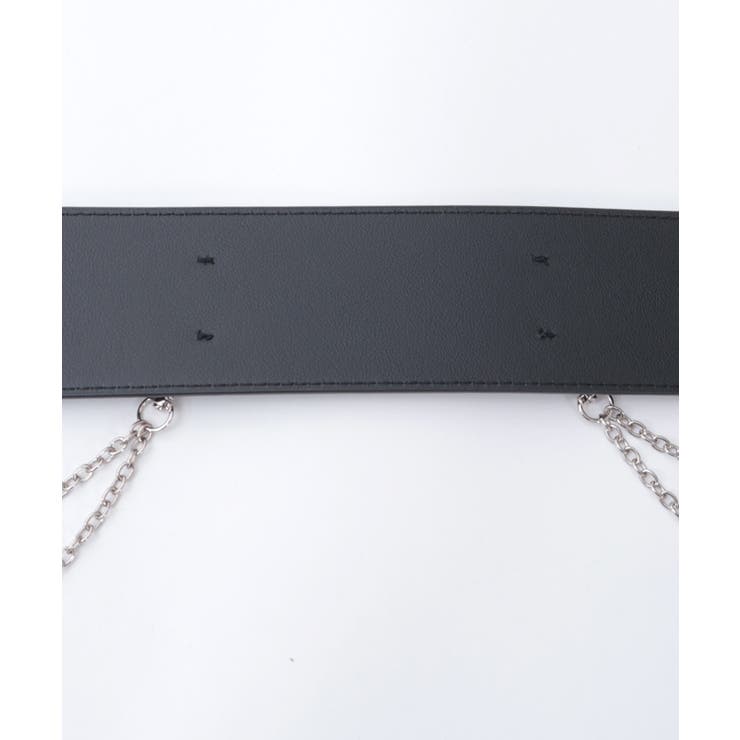 チェーン付き太幅合皮ベルト | axes femme | 詳細画像17 