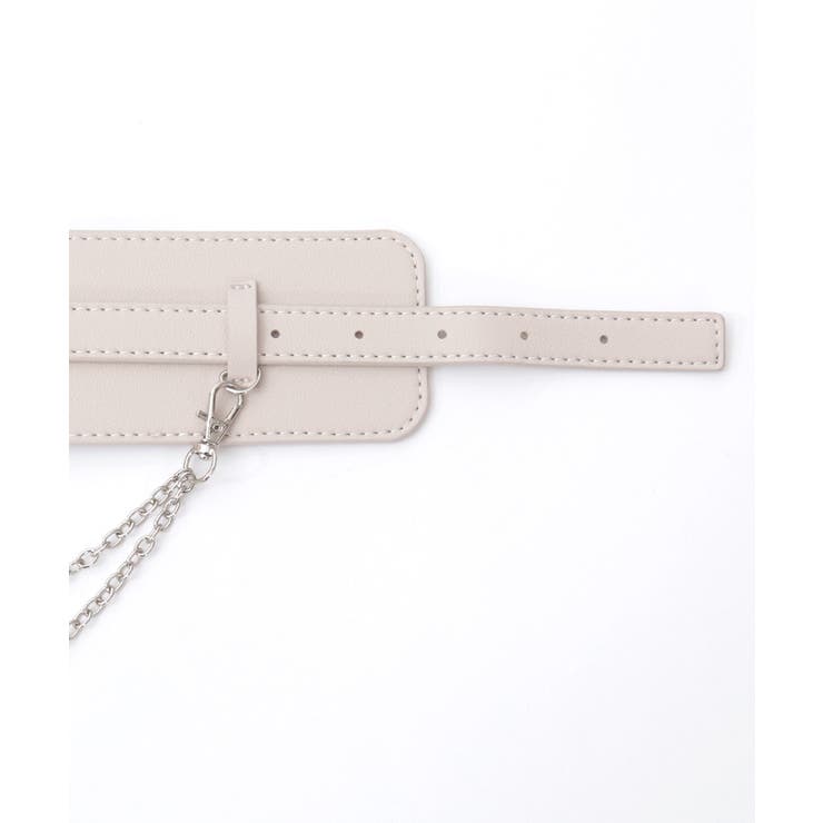 チェーン付き太幅合皮ベルト | axes femme | 詳細画像5 