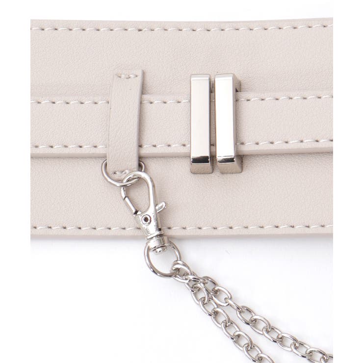 チェーン付き太幅合皮ベルト | axes femme | 詳細画像6 