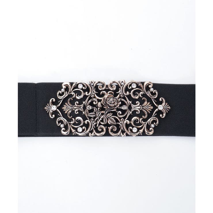 ローズモチーフ太幅ゴムベルト | axes femme | 詳細画像3 
