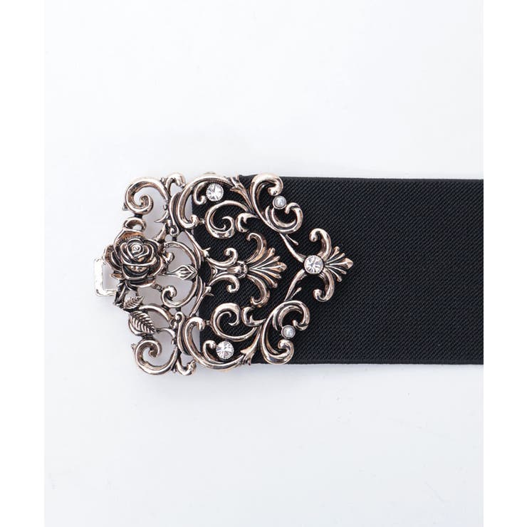 ローズモチーフ太幅ゴムベルト | axes femme | 詳細画像4 