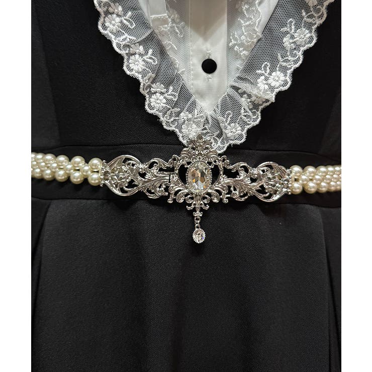 シルバー | オーナメントパールゴムベルト | axes femme