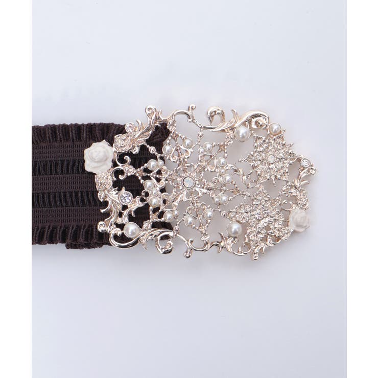 雪薔薇モチーフゴムベルト | axes femme | 詳細画像12 