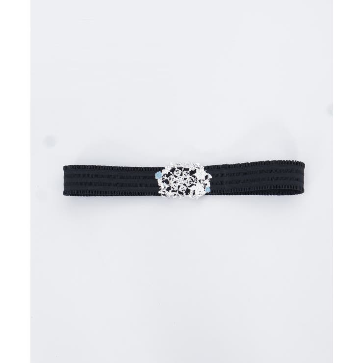 雪薔薇モチーフゴムベルト | axes femme | 詳細画像4 