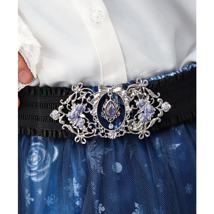 オーナメントローズゴムベルト | axes femme | 詳細画像1 