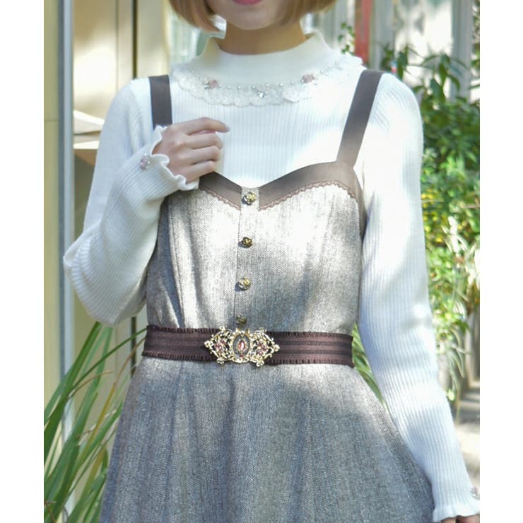 オーナメントローズゴムベルト | axes femme | 詳細画像2 